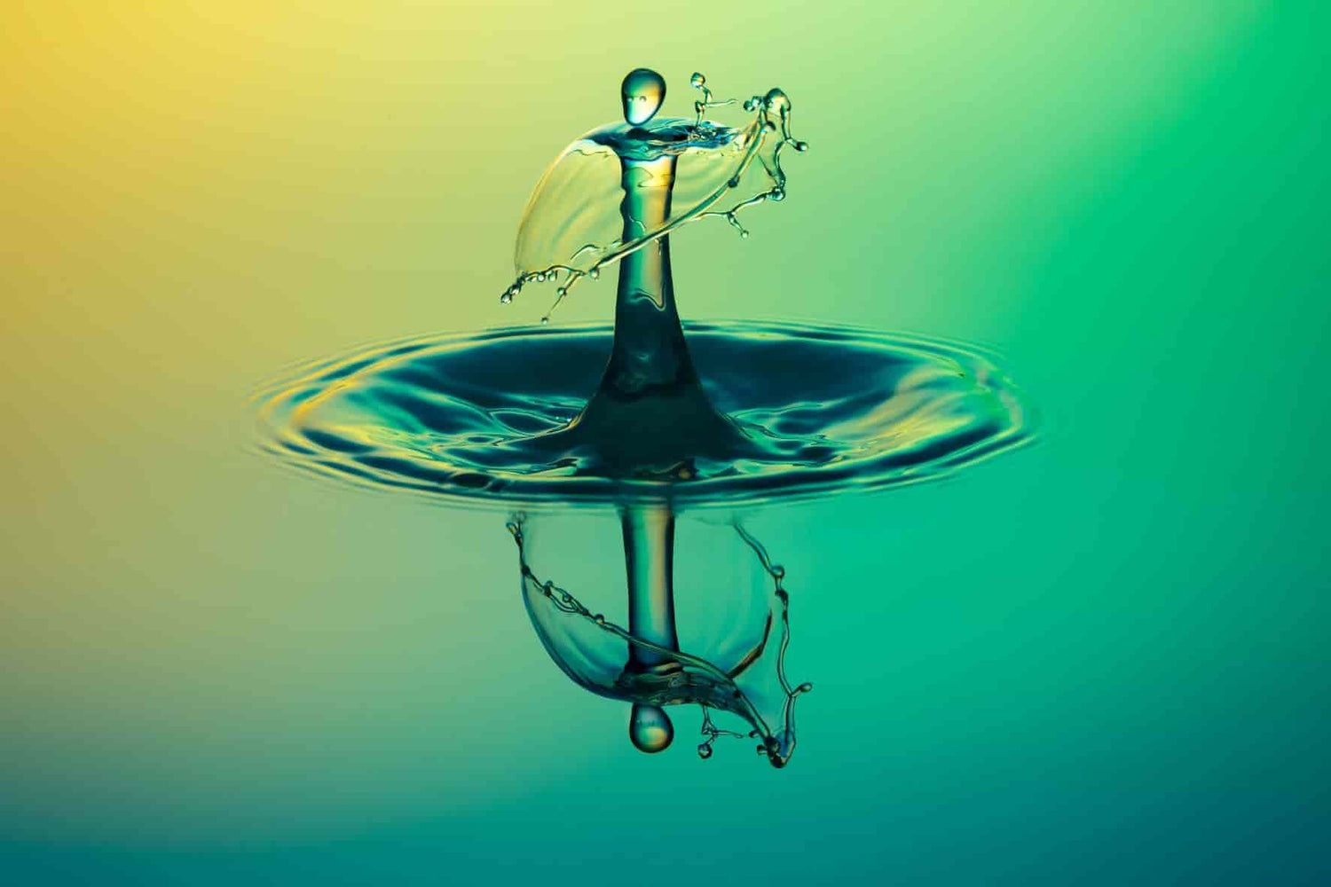 green water ripple